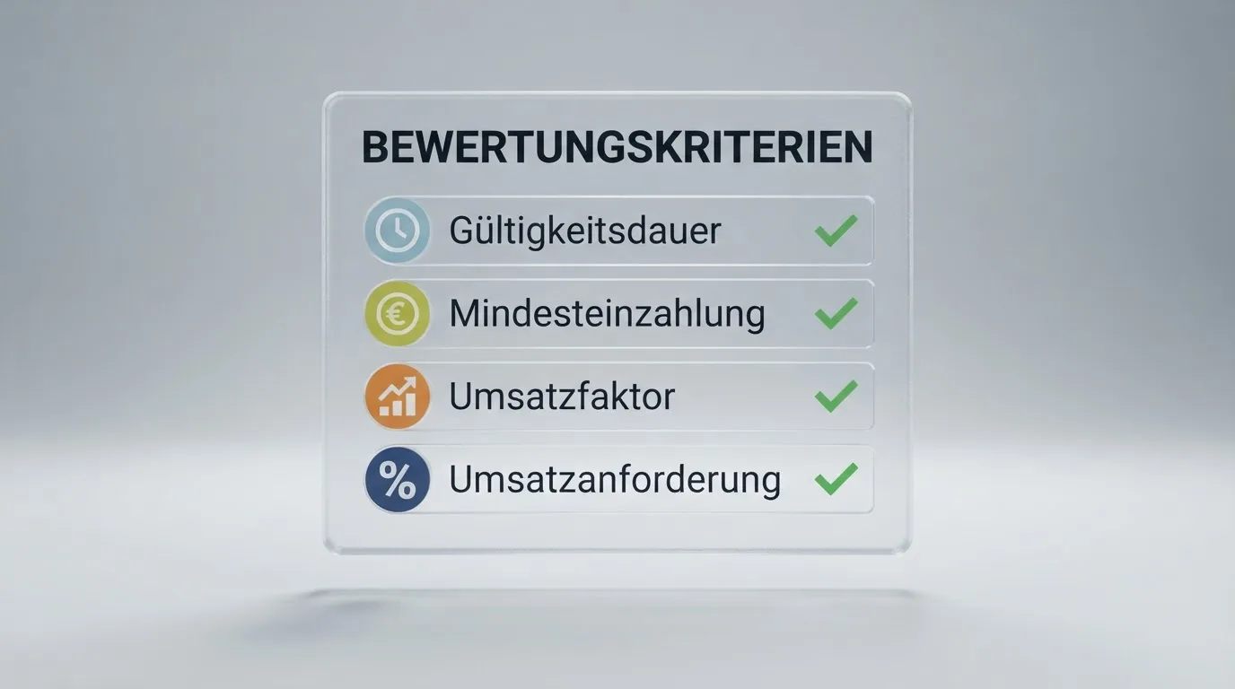 Kriterienliste und Bewertungsschema als Methodik-Schaubild