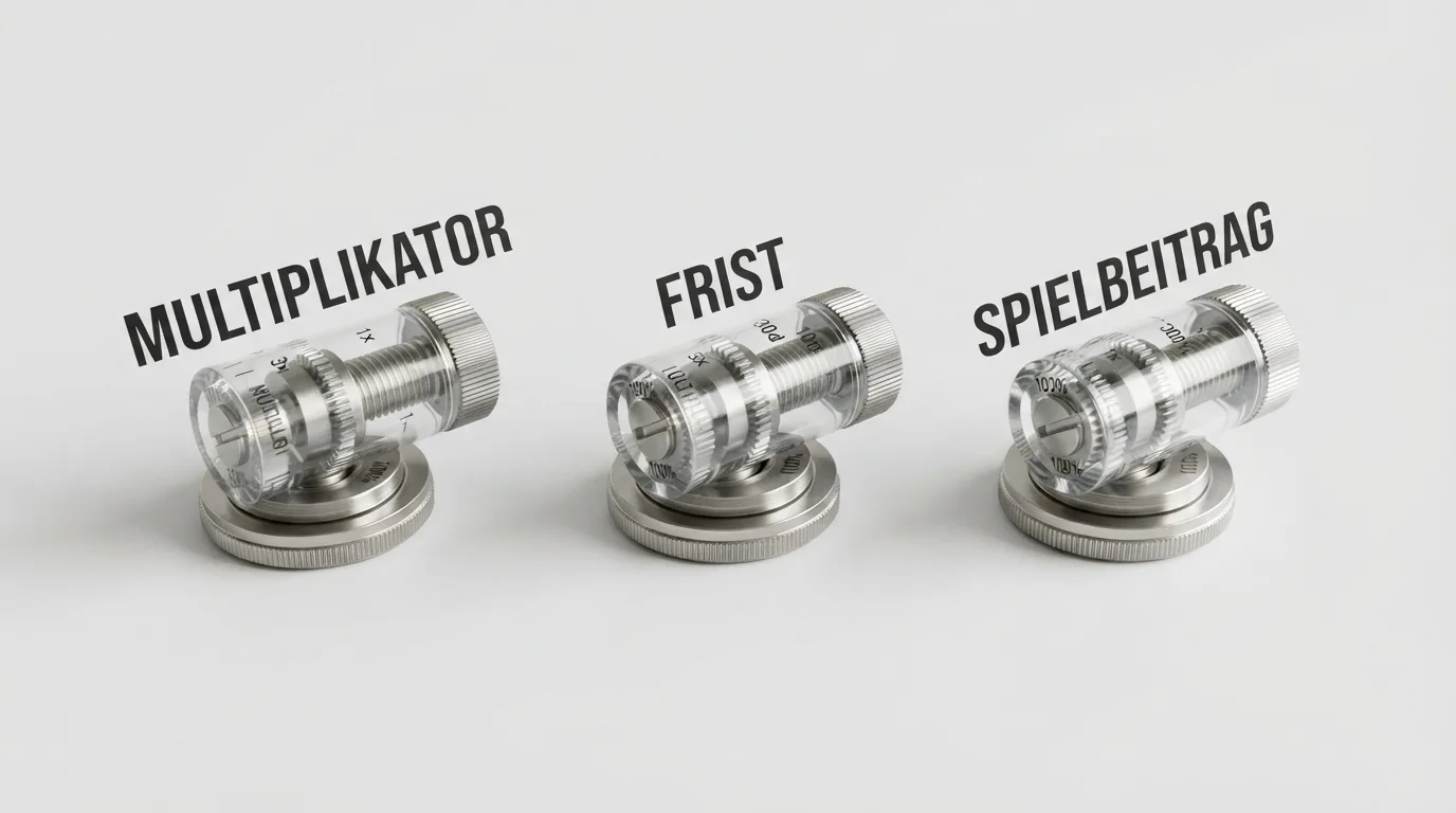Umsatzbedingungen als Multiplikator, Frist und Spielbeiträge im Zusammenspiel