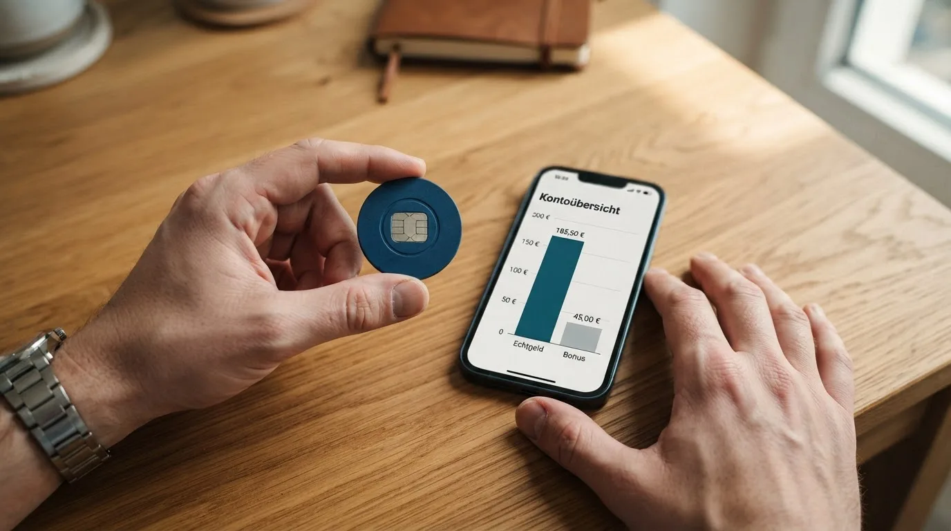Gegenüberstellung Echtgeld-Cashback und Bonusguthaben-Cashback mit Bedingungen