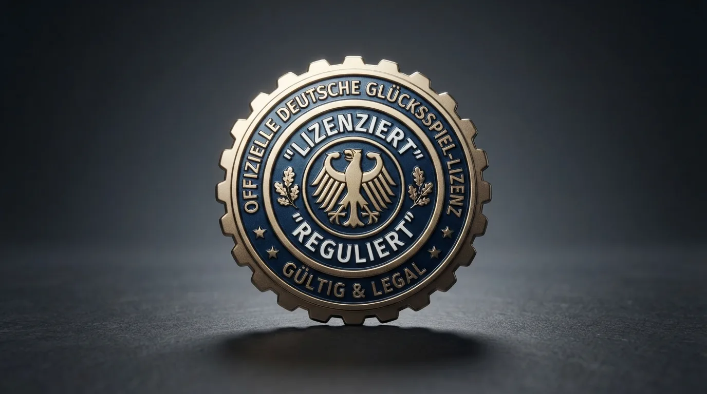 Offiziell wirkendes Siegel der deutschen Glücksspielaufsicht