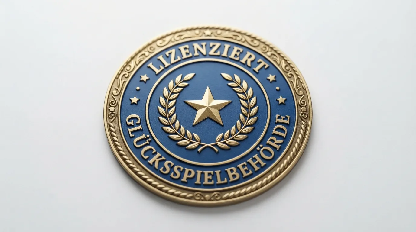 Offizielles Siegel der Gemeinsamen Glücksspielbehörde der Länder als Symbol der Regulierung