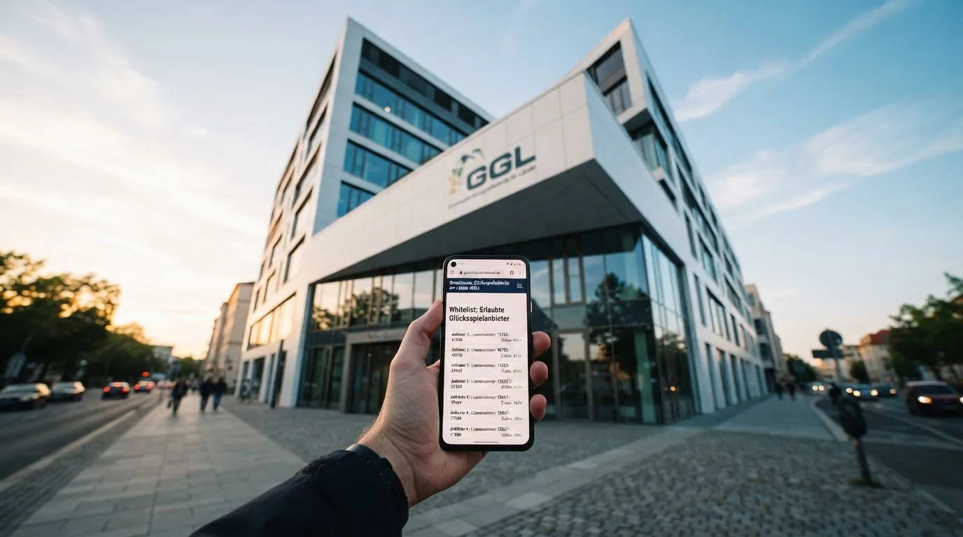 Symbolbild: GGL-Whitelist-Ansicht oder GGL-Gebäude Halle (Saale)