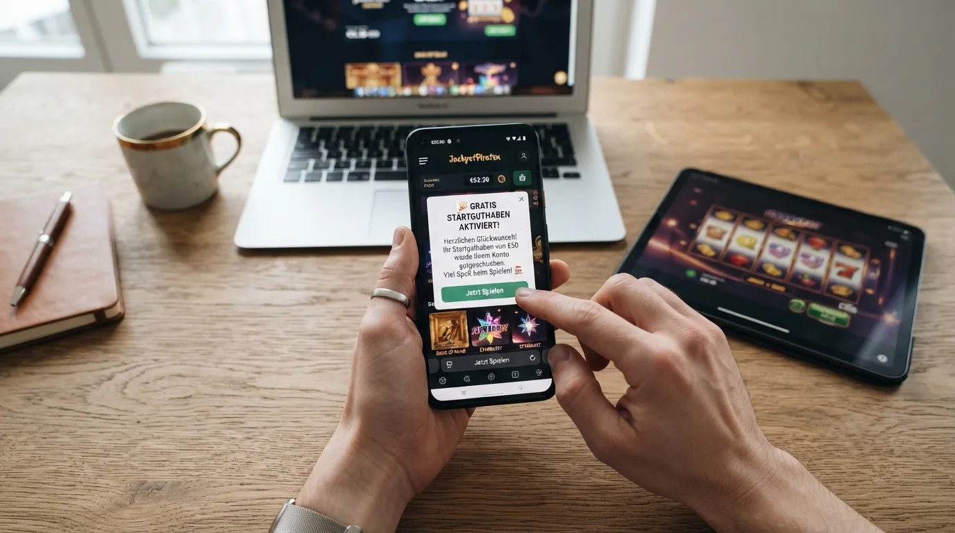 Smartphone-Mockup: Startguthaben-Aktivierung auf Mobile