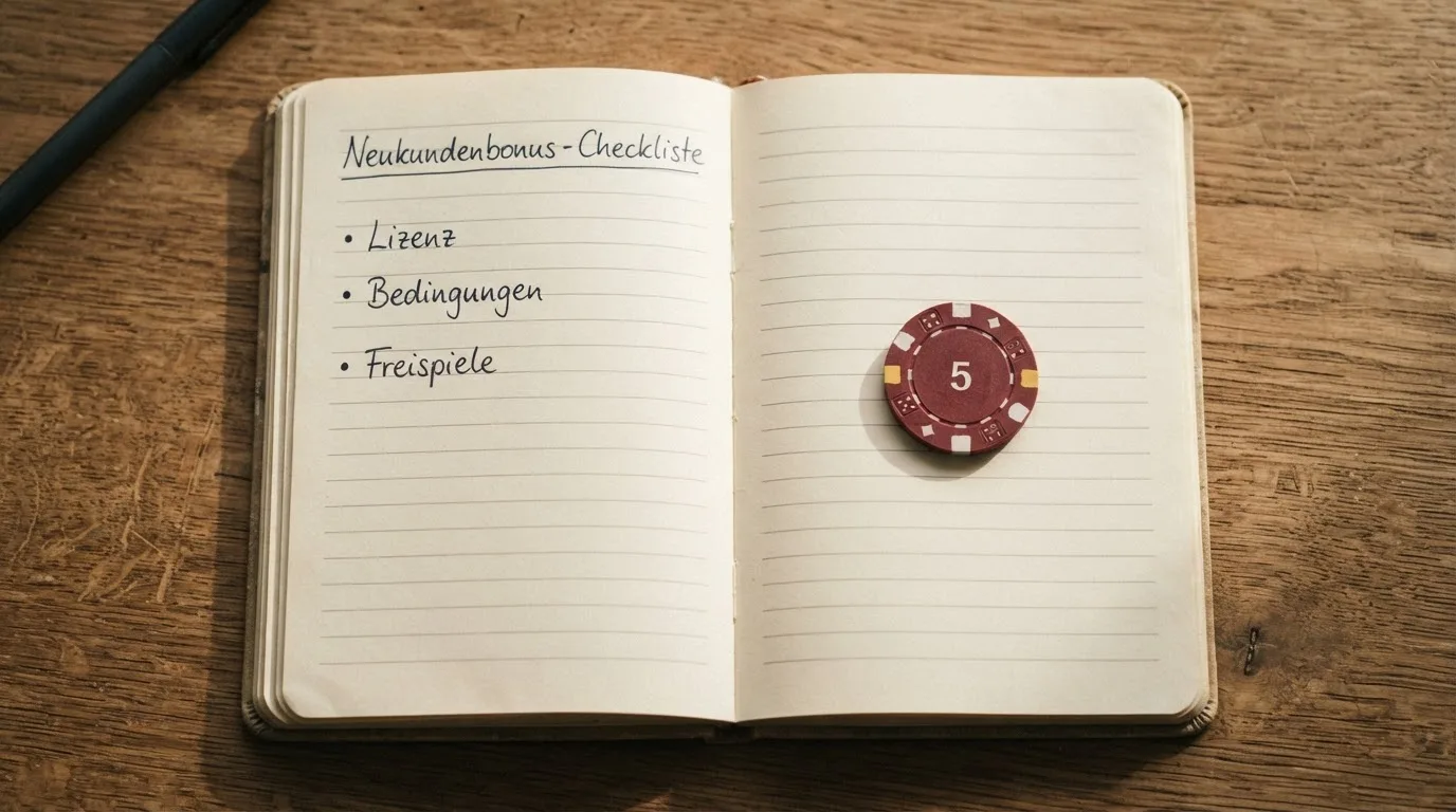 Drei-Kriterien-Checkliste als Takeaway: Lizenz, Bedingungen, Freispiel-Mechanik