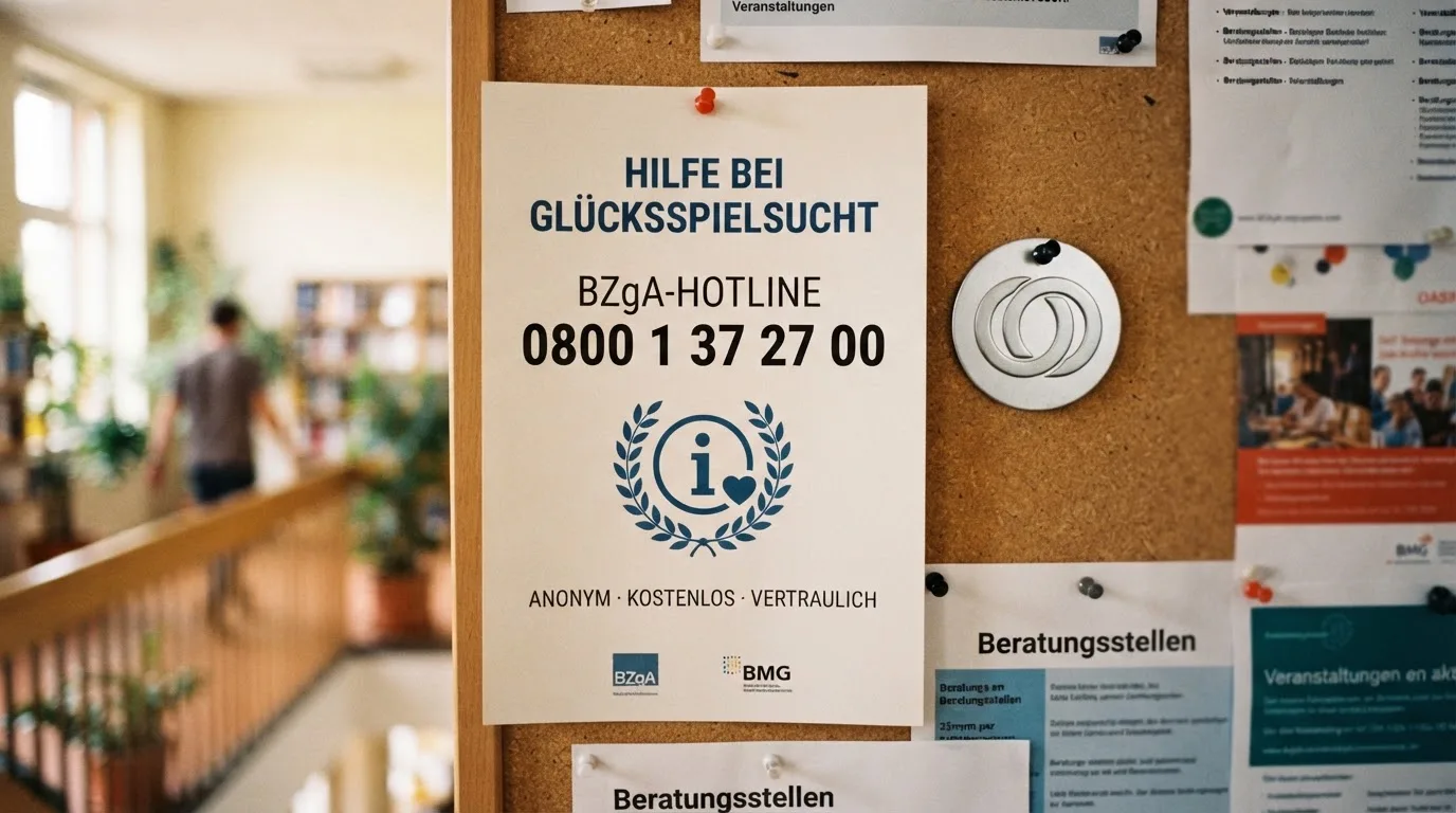 BZgA-Hotline-Plakat (0800 1 37 27 00) und OASIS-Symbol