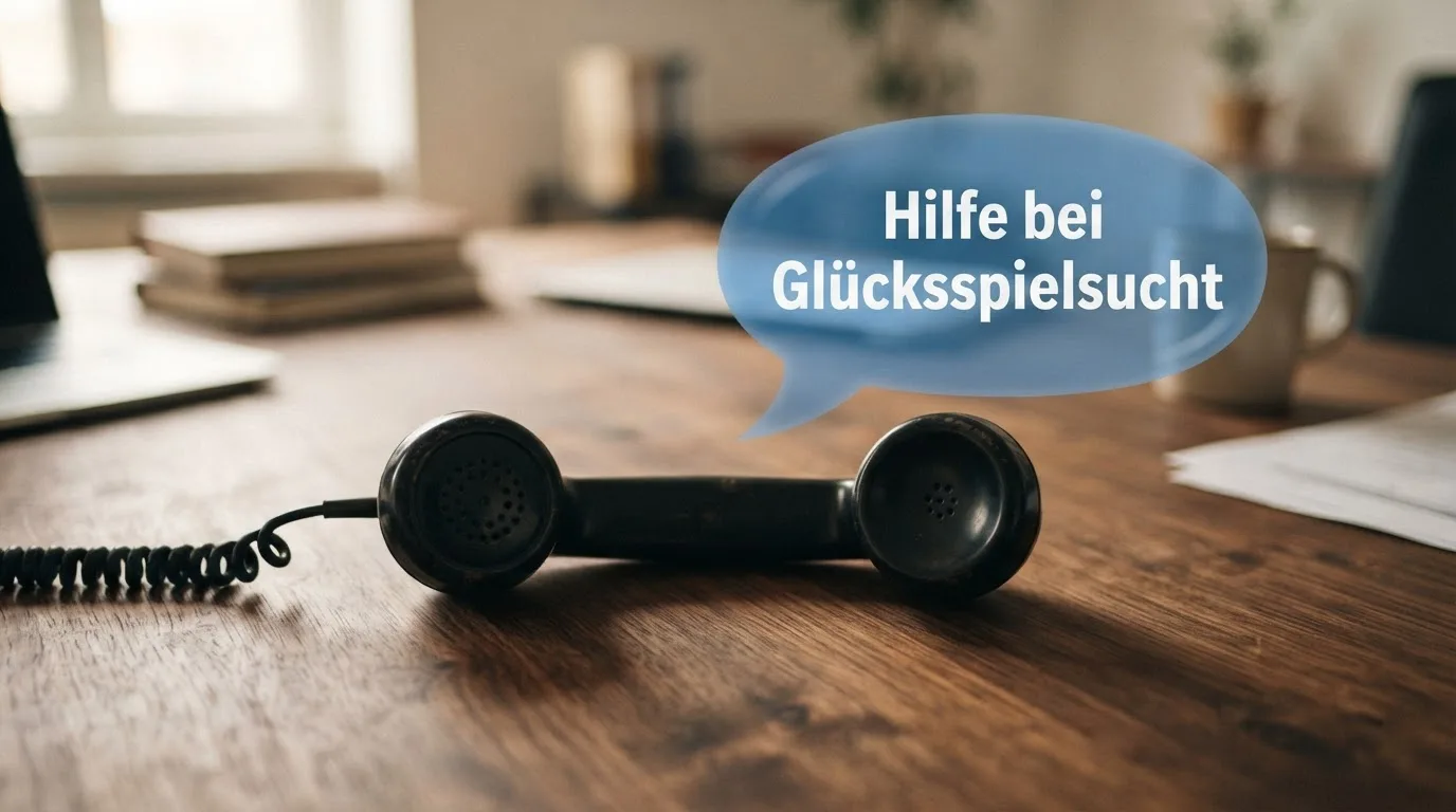 Telefonhörer mit Sprechblase