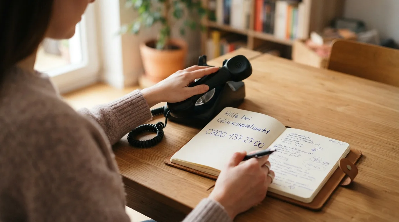 Symbolbild zum Spielerschutz mit Telefon, Hand auf einer Tastatur und stilisierten Spielkarten im Hintergrund