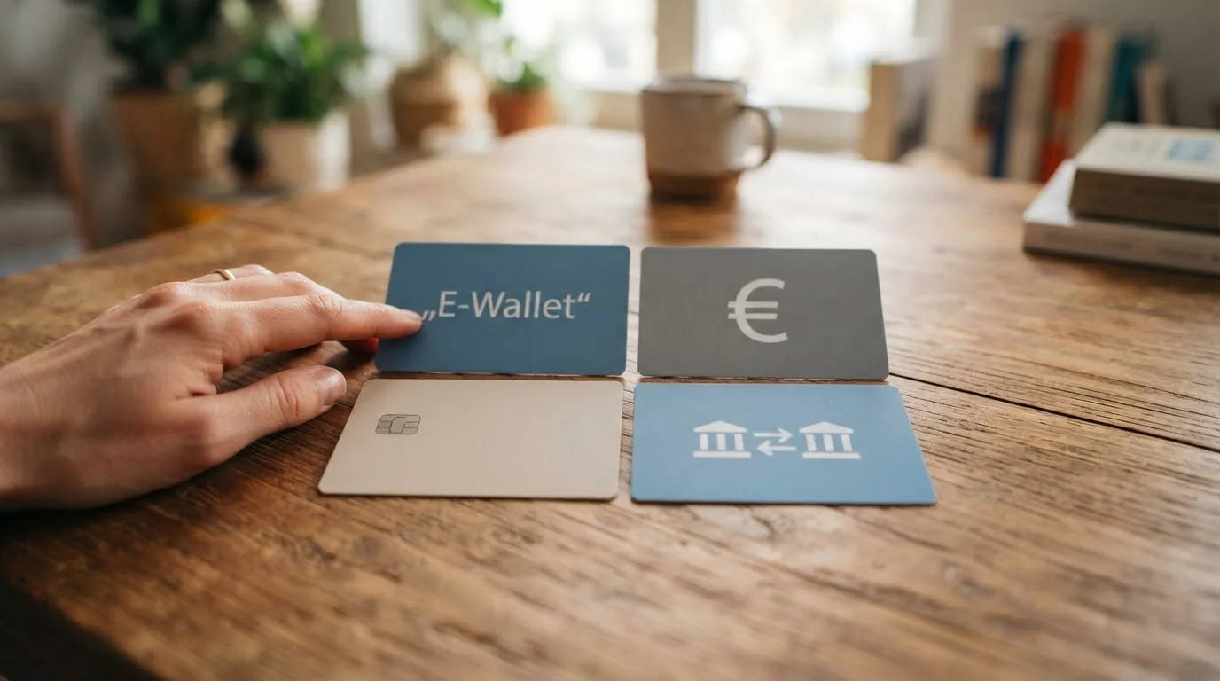 Raster mit Zahlungsmethoden-Icons: PayPal, Paysafecard, Kreditkarte, Sofortüberweisung